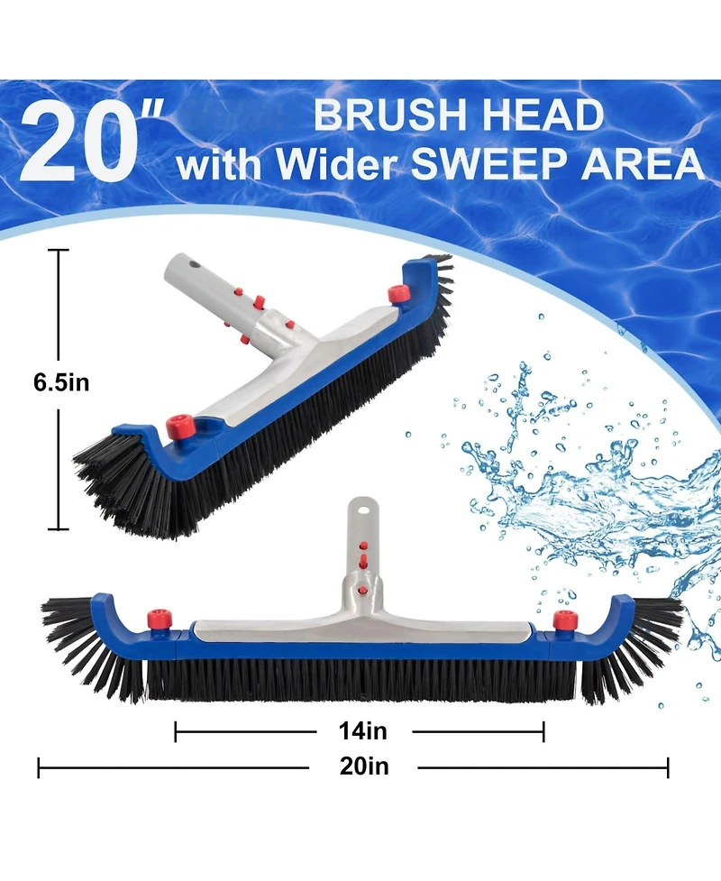 Xdovet Pool Cleaning Kit Brush Skimmer Net