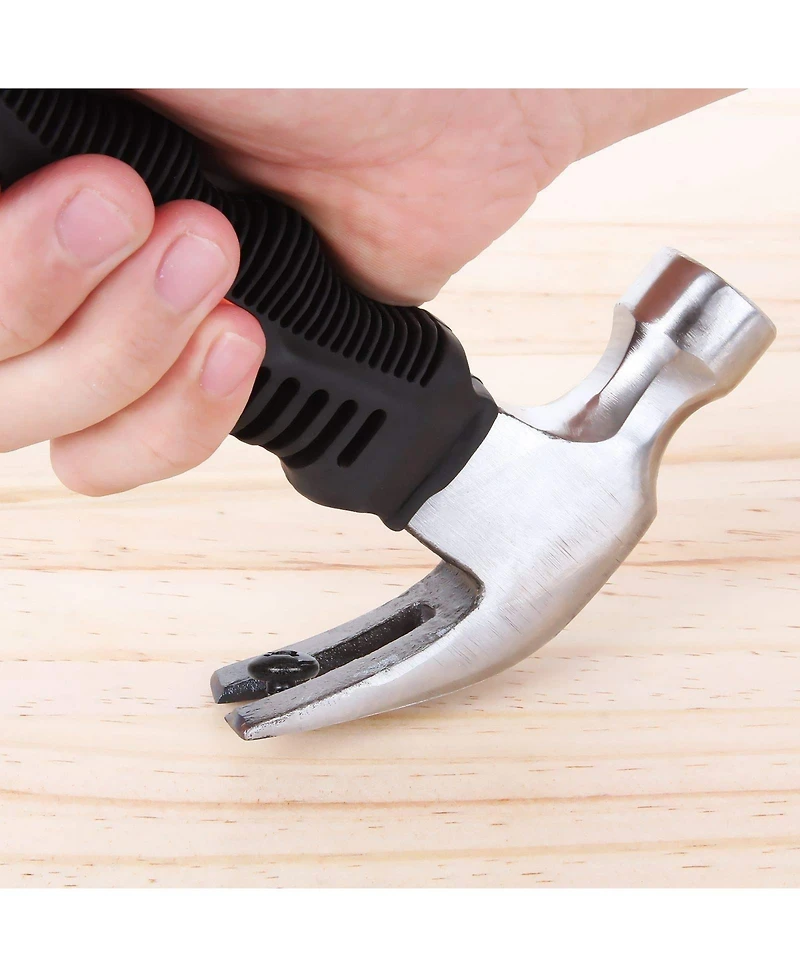 Xdovet Stubby Claw Hammer Soft Rubber Handle Home Diy Woodwork Camping