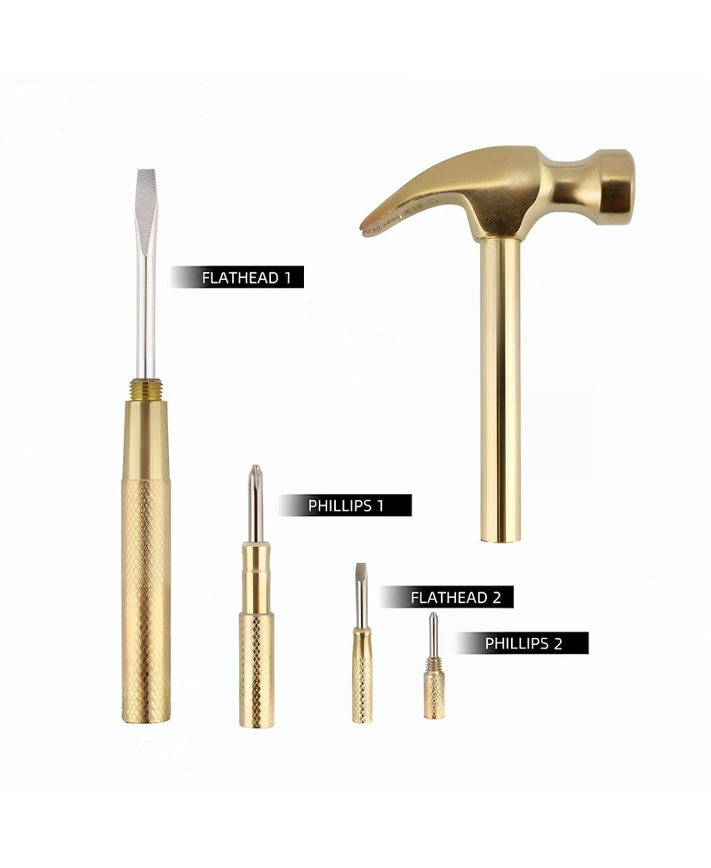Xdovet Mini Metal Hammer 6 1 Multifunction Tool