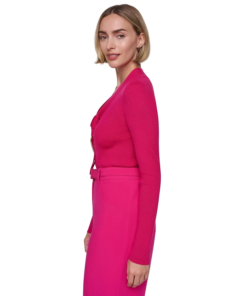 Sonia Rykiel Women's Tie-Front Long-Sleeve Sweater