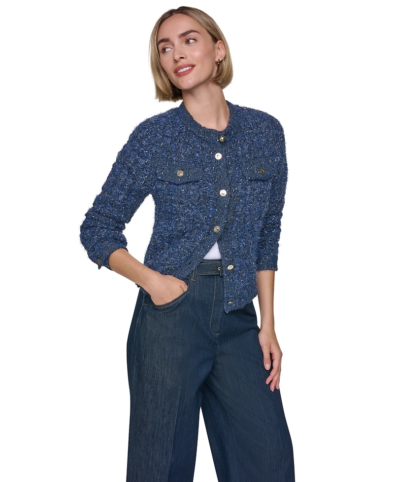 Sonia Rykiel Women's Five-Button-Front Sweater Denim Jacket