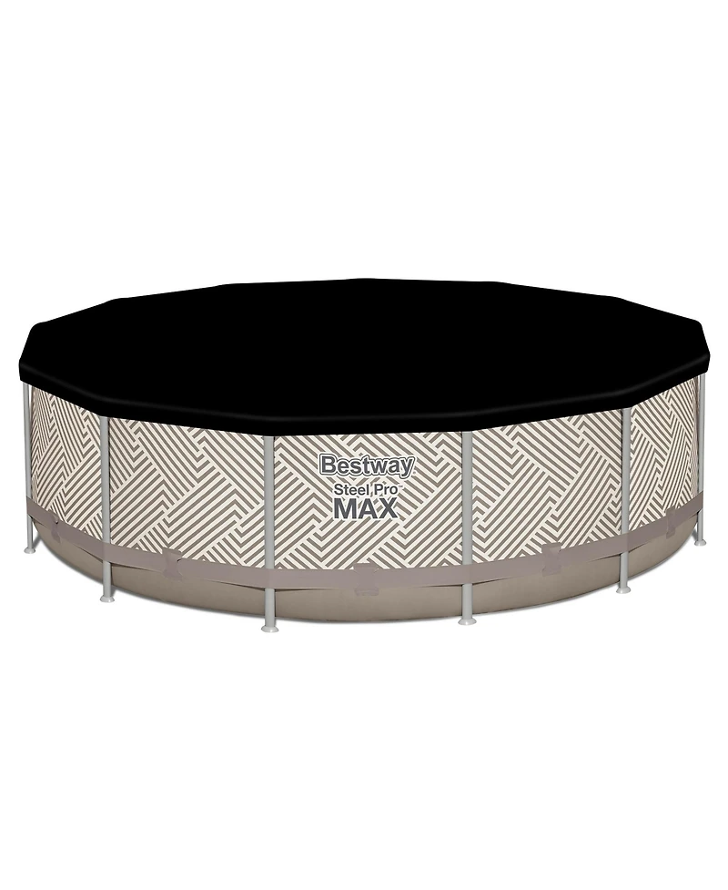 Bestway Steel Pro Max 13' x 42" Round Above Ground Pool Set with Canopy & Ladder
