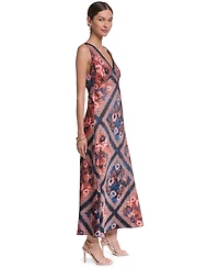 Halston Women's Printed Satin Dress