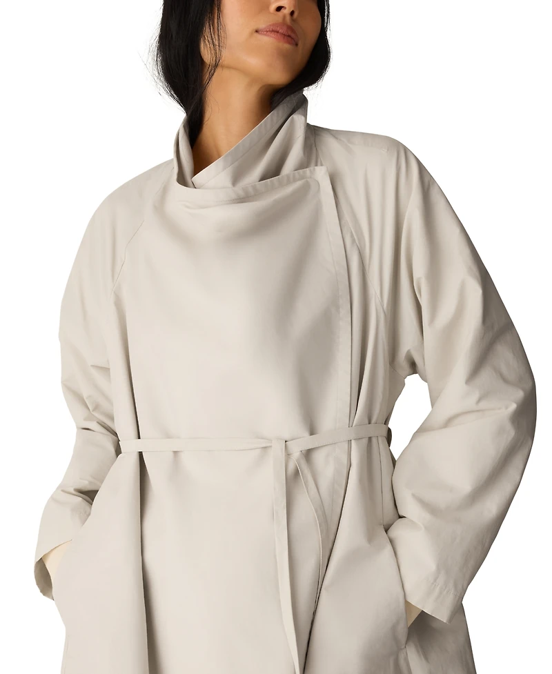 Eileen Fisher Women's High Neck Belted Coat