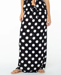 Roxy Women's Iyla Polka Dot Tie-Waist Skirt