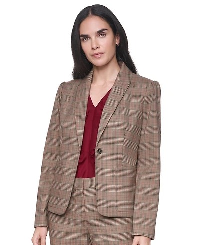 Tommy Hilfiger Women's Notch-Collar One-Button Jacket