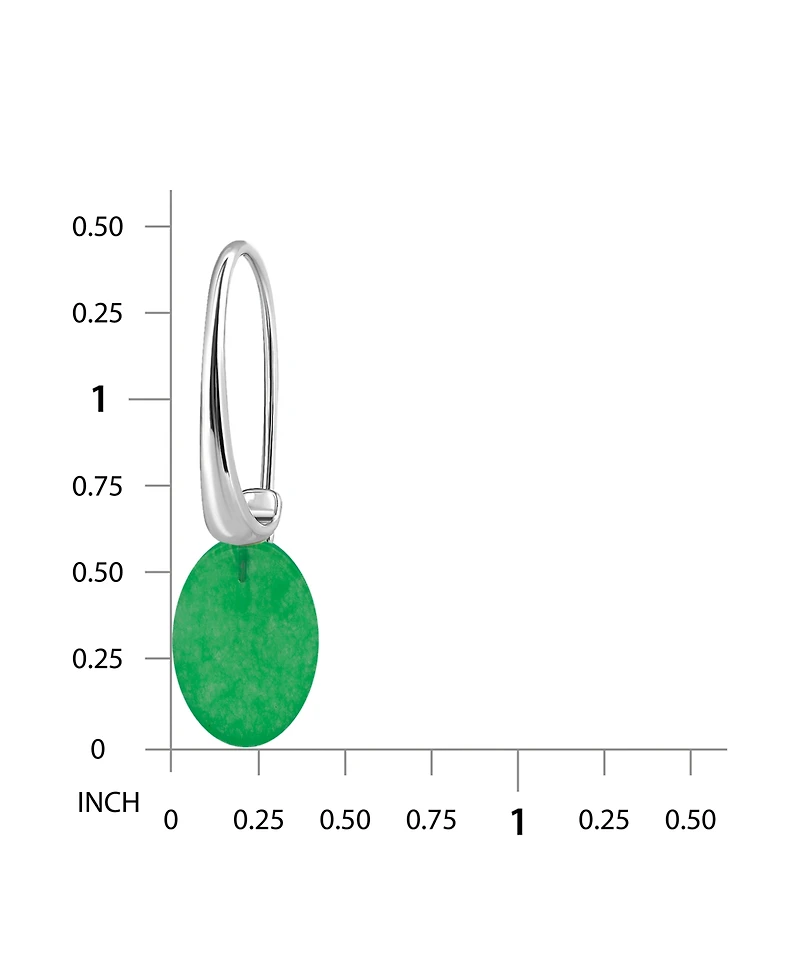 Macy's Genuine Howlite Chrysocolla on Hardwire Fishhook Closure Earrings