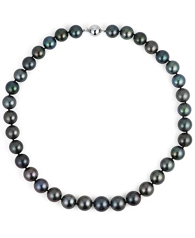 Belle de Mer Tahitian Pearl (10-13mm) Necklace in 14k White Gold