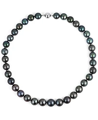 Belle de Mer Tahitian Pearl (10-13mm) Necklace in 14k White Gold