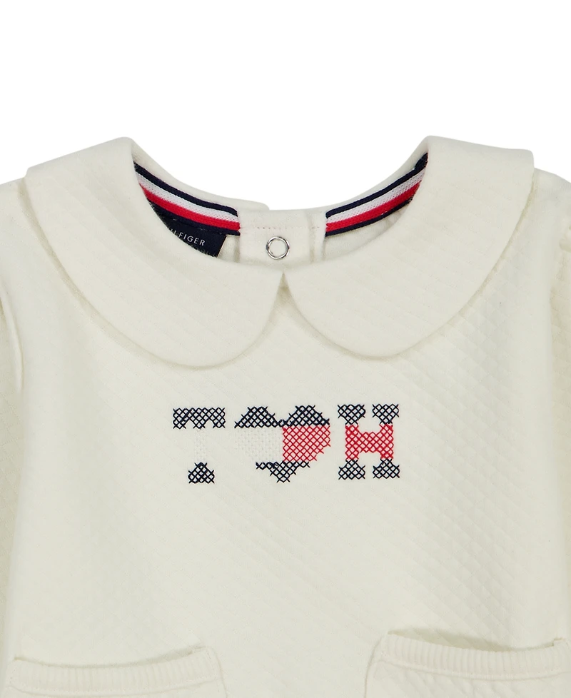 Tommy Hilfiger Baby Girls' Long-Sleeve Top and Pants, 2-Piece Set