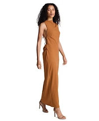 Kenneth Cole Women's Drape Cowl Neck Back Maxi Dress