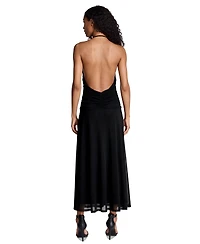 Kenneth Cole Women's Ruched Halter Neck Dress