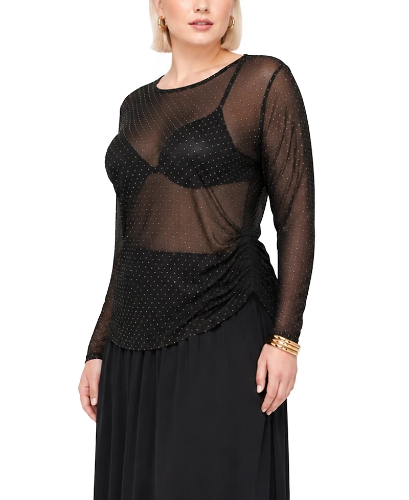 Coin 1804 Plus Foil Drop Long-Sleeve Top