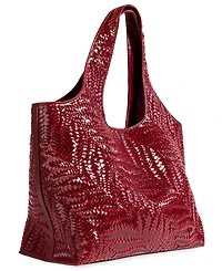 Sam Edelman Charli Woven Extra-Large Leather Tote Handbag