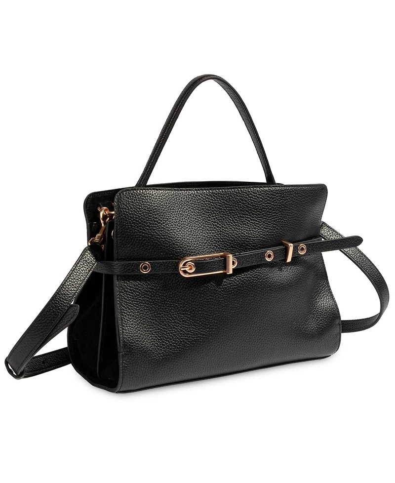 Sam Edelman Structured Florence Medium Leather Satchel Handbag