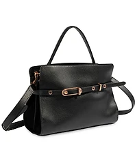 Sam Edelman Structured Florence Medium Leather Satchel Handbag