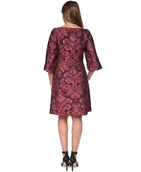 Eliza J Women's Boat Neck A-Line Dress