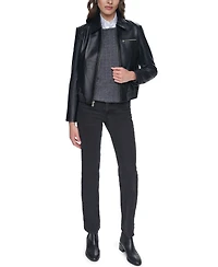 Cole Haan Women's Smooth Lamb Bomber Jacket
