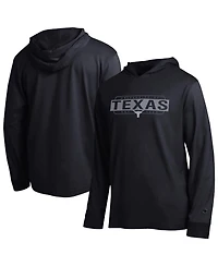 Champion Men's Black Texas Longhorns Gradient All-Star Long Sleeve Hooded T-Shirt