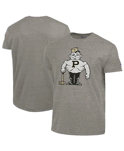 Champion Men's Heather Gray Purdue Boilermakers Triumph Tri-Blend T-Shirt