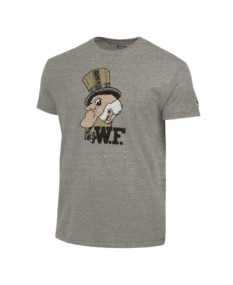 Champion Men's Charcoal Wake Forest Demon Deacons Triumph Tri-Blend T-Shirt