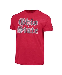 Champion Men's Scarlet Ohio State Buckeyes Triumph Tri-Blend T-Shirt