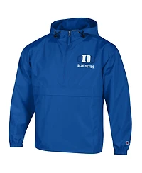 Champion Men's Royal Duke Blue Devils Delay Packable Half-Zip Hoodie