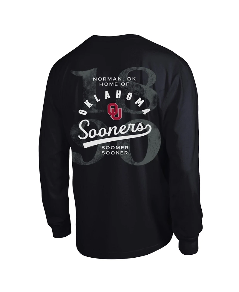 Champion Men's Black Oklahoma Sooners Laminated All-Star Long Sleeve T-Shirt