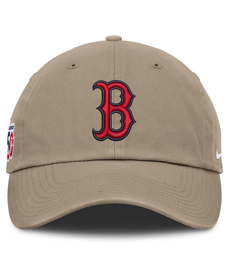 Nike Men's Khaki Boston Red Sox Celebrating America's 250th Club Adjustable Hat