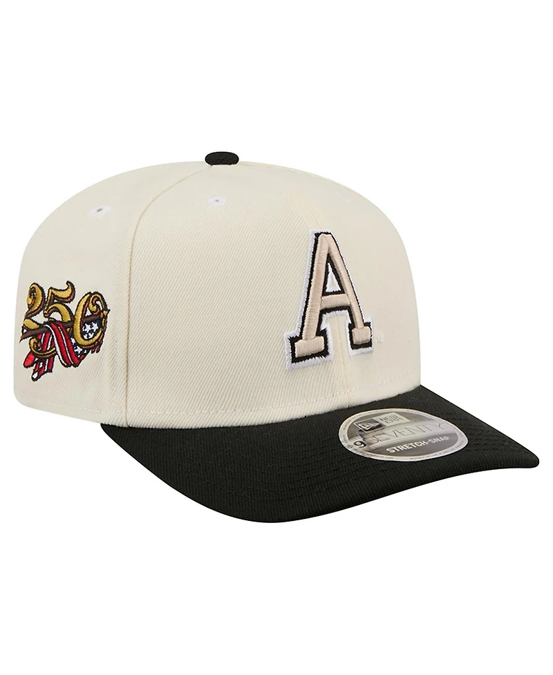 New Era Men's White, Black Army Black Knights America's 250th 9SEVENTY Adjustable Hat