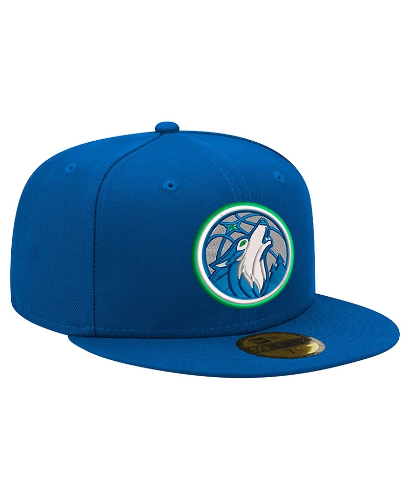 New Era Men's Blue Minnesota Timberwolves 59FIFTY Fitted Hat