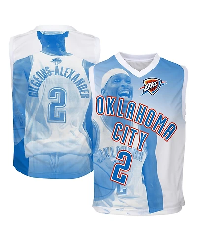 Outerstuff Big Boys and Girls Shai Gilgeous-Alexander Blue Oklahoma City Thunder Hometown Fashion Jersey