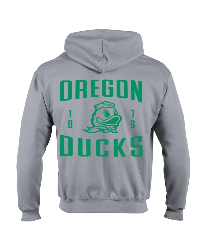 Champion Men's Gray Oregon Ducks Varsity Power blend Full-Zip Fleece Hoodie