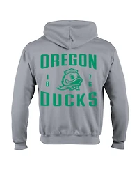 Champion Men's Gray Oregon Ducks Varsity Power blend Full-Zip Fleece Hoodie