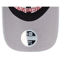 New Era Women's Light Blue Cincinnati Reds Daisy All Over 9TWENTY Adjustable Hat