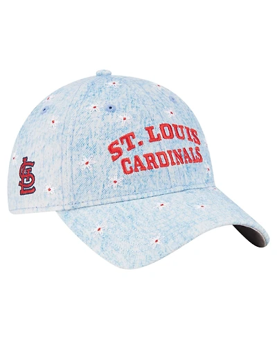 New Era Women's Light Blue St. Louis Cardinals Daisy All Over 9TWENTY Adjustable Hat