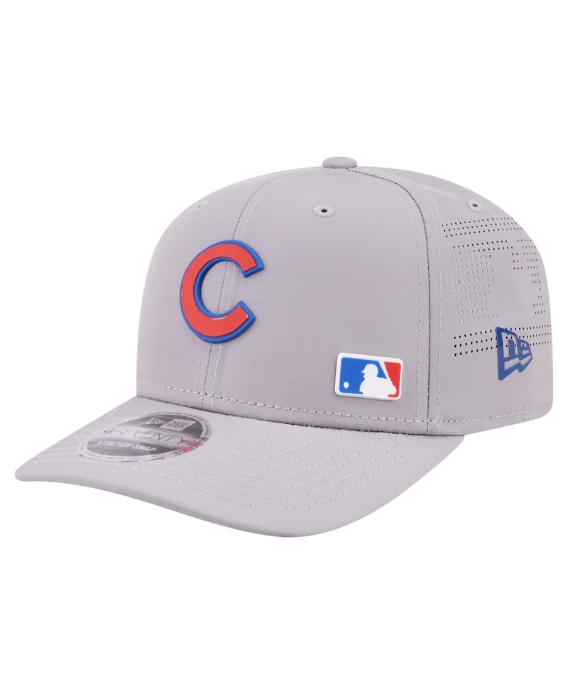 New Era Men's Gray Chicago Cubs Laser Perforated 9SEVENTY Adjustable Hat