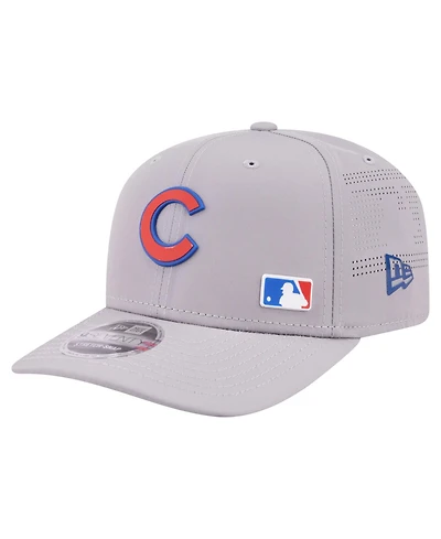 New Era Men's Gray Chicago Cubs Laser Perforated 9SEVENTY Adjustable Hat