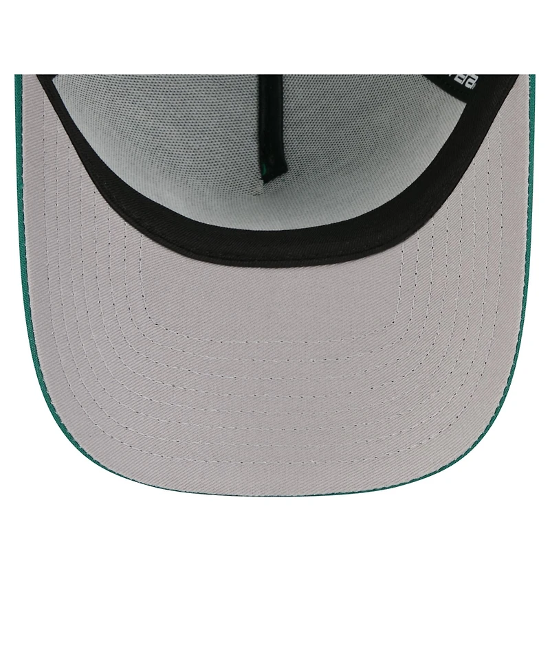 New Era Men's Green Athletics Pin Seeker 9FORTY A-Frame Adjustable Hat