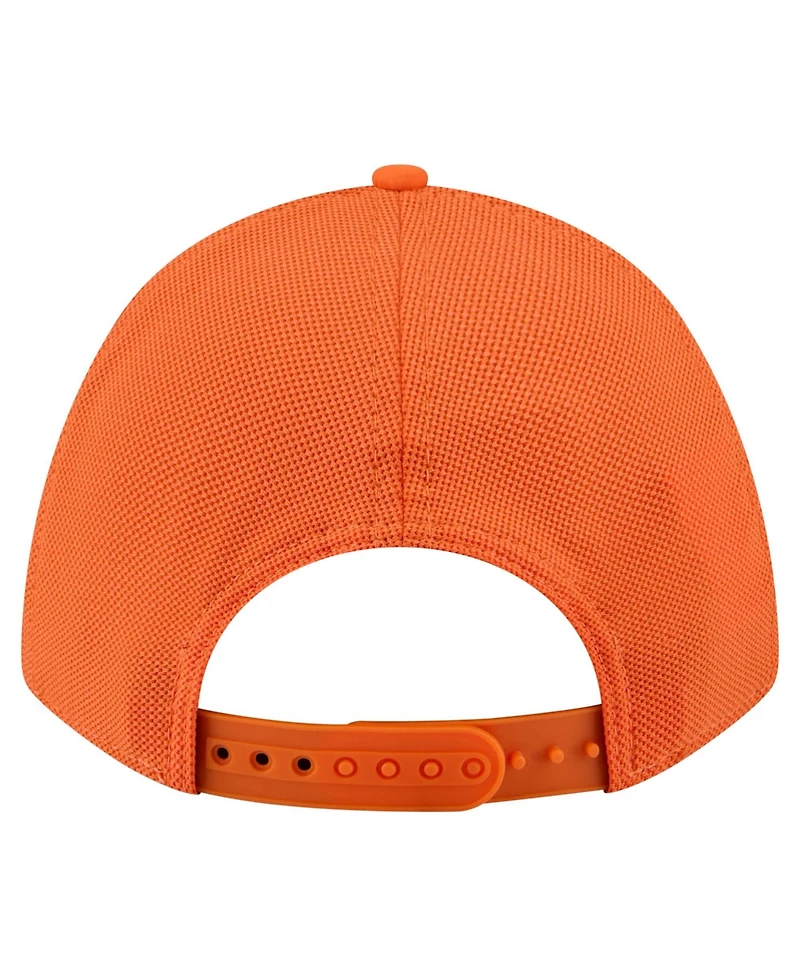 New Era Men's Orange Denver Broncos Floral 9FORTY M-Crown Trucker Adjustable Hat