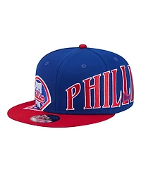 New Era Men's Royal, Red Philadelphia Phillies Stretched Two-Tone 9FIFTY Adjustable Hat
