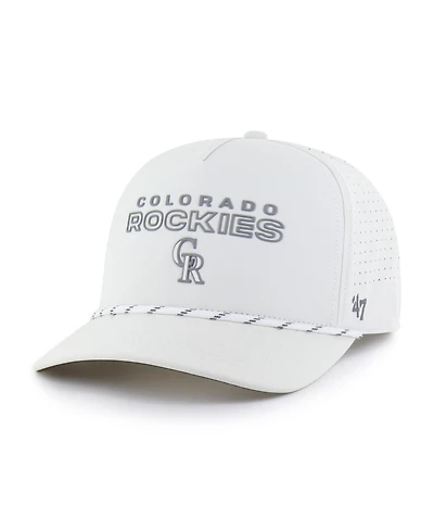 '47 Brand Men's White Colorado Rockies Forward Vault Hitch Adjustable Hat
