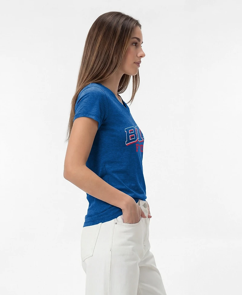 Champion Women's Royal Buffalo Bills Triumph Tri-Blend V-Neck T-Shirt