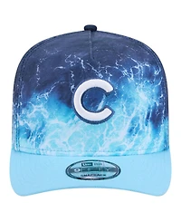 New Era Men's Light Blue Chicago Cubs Deep Water Pre-Curved 9FIFTY A-Frame Snapback Hat