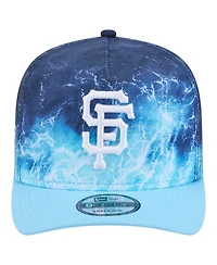 New Era Men's Light Blue San Francisco Giants Deep Water Pre-Curved 9FIFTY A-Frame Snapback Hat