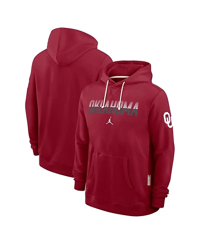Jordan Men's Crimson Oklahoma Sooners 2026 Sideline Standard Issue Dri-fit Hoodie