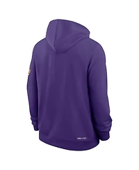Nike Men's Lsu Tigers 2026 Sideline Standard Issue Dri-fit Hoodie