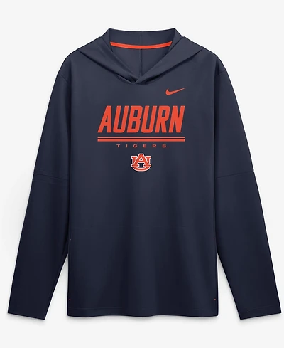 Nike Men's Orange Auburn Tigers 2026 Sideline Lightweight Dri-fit Long Sleeve Hooded Sweatshirt