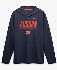 Nike Men's Orange Auburn Tigers 2026 Sideline Lightweight Dri-fit Long Sleeve Hooded Sweatshirt
