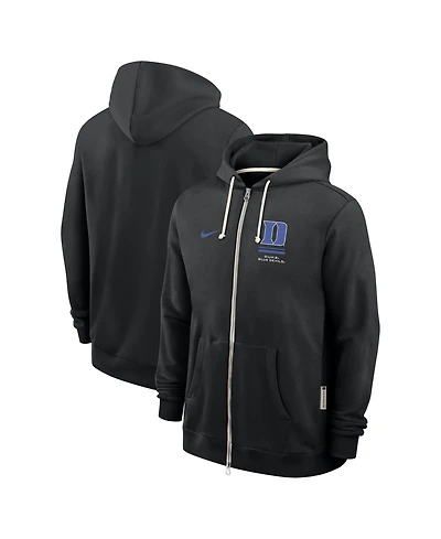 Nike Men's Black Duke Blue Devils 2026 Sideline Standard Issue Dri-fit Full-Zip Hoodie